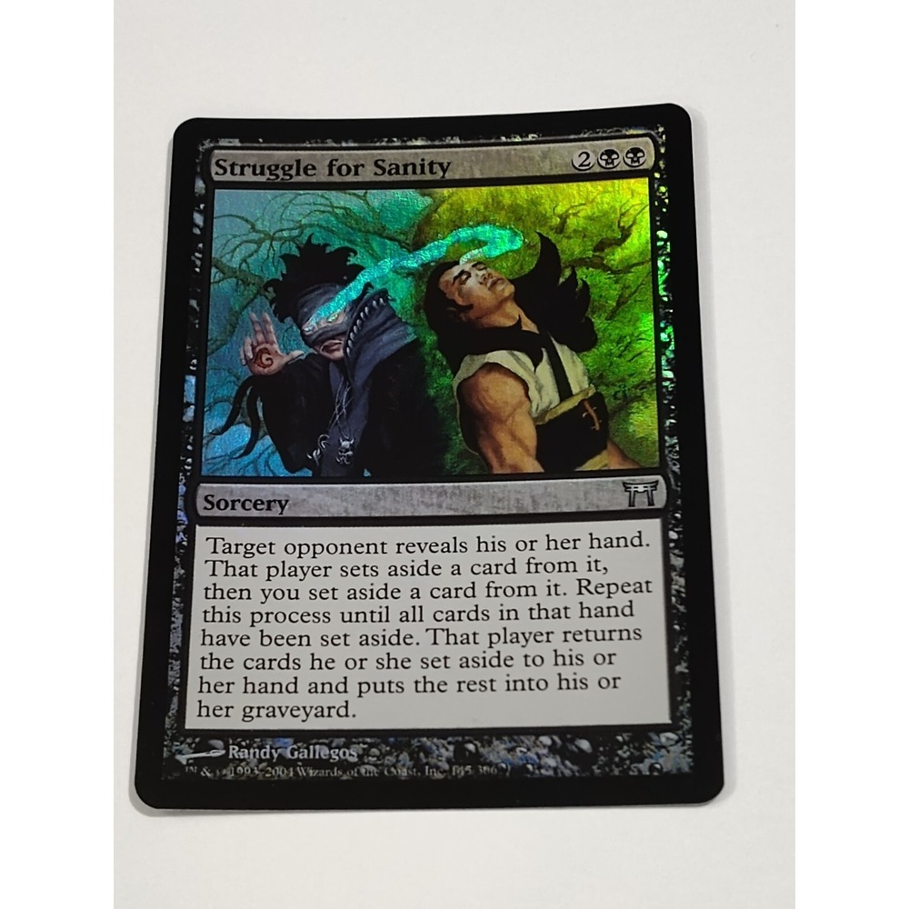 Unique MTG Struggle for Sanity FOIL Champions of Kamigawa‎ Swamps SEE PICS📸
